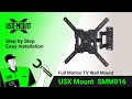 Smm016 usx mount  full motion tv mount  installation