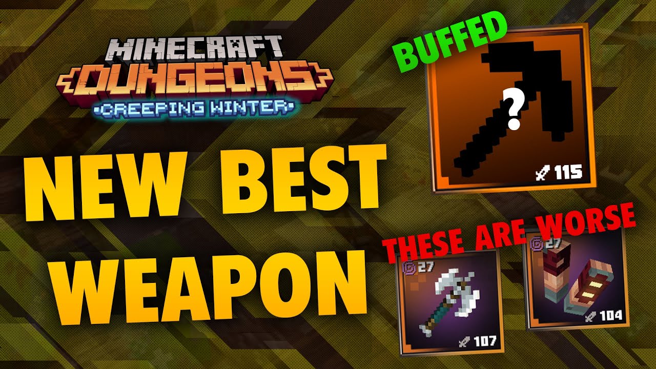 best weapon minecraft dungeons