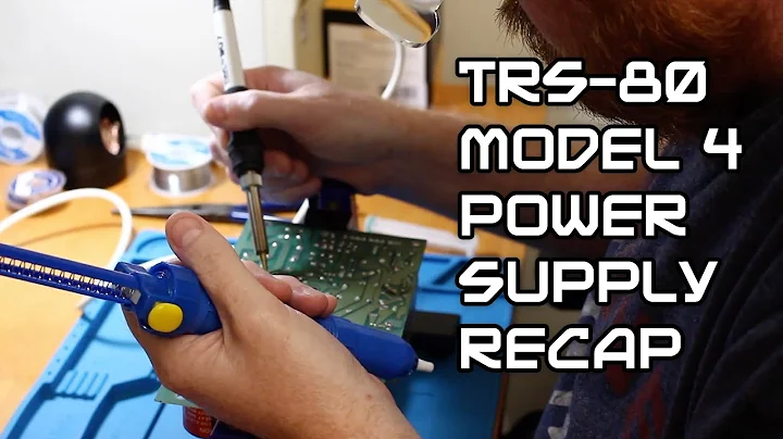 TRS-80 Model 4 Power Supply PSU RIFA Capacitor Recap