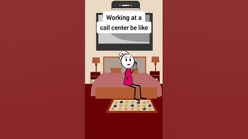 Working at a call centre be like #animation #funnyvideo #gplus #comedy