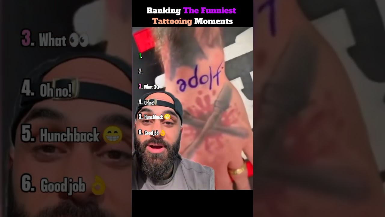 Ranking The Funniest Tattooing Moments 🦾 #hilariousfails