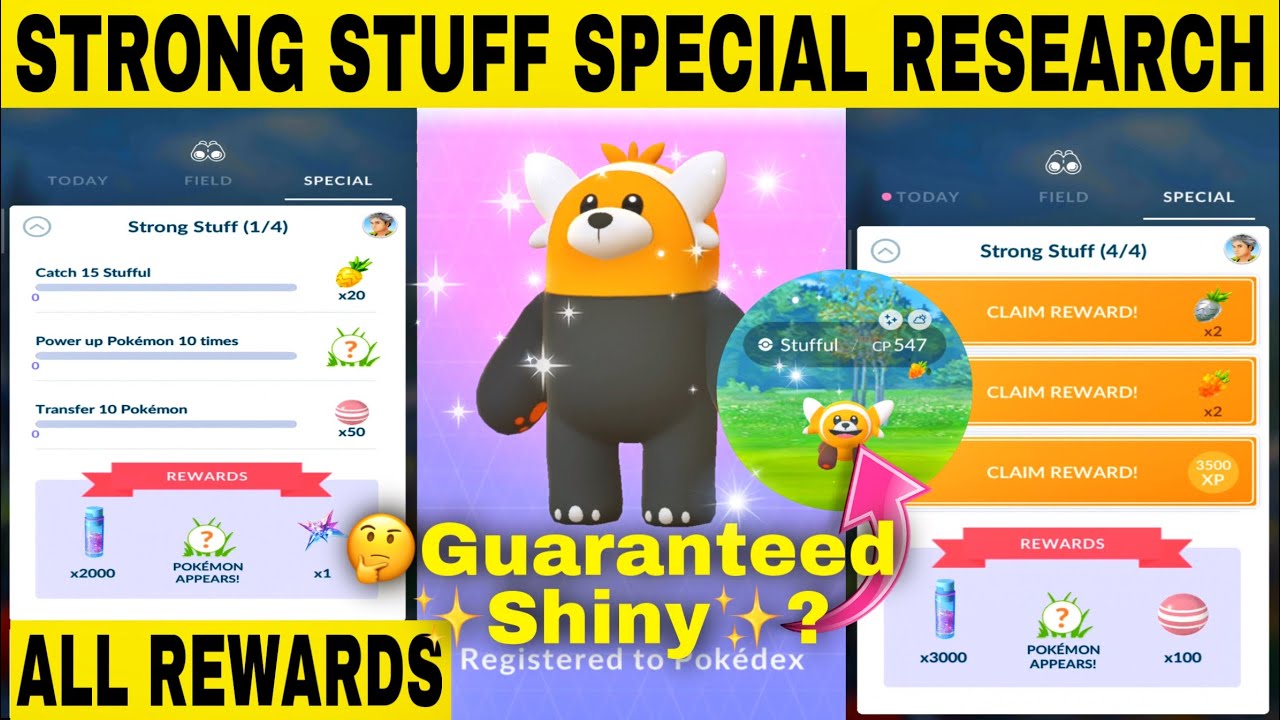 Pokemon Go Strong Stuff Special Research Stages Tasks and Rewards All Complete Guide 2022