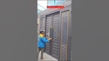 Trending Sliding Folding Main Gate Design and idea #slidingfoldinggate #maingatedesign #trending