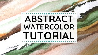 Abstract Watercolor Tutorial - Easy Step by Step How to Paint Abstract