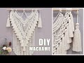 Diy tutorial l  how to make macrame wall hanging with beautiful fringes 