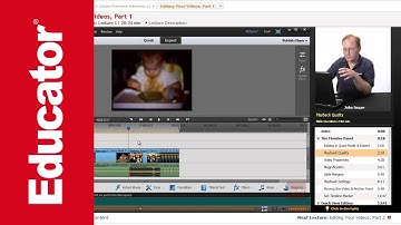 "Editing Your Videos" | Adobe Premiere Elements 11 with Educator.com