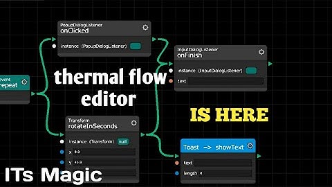 thermal flow editor is here | its magic game engine| new update | android 3d/2d game engine