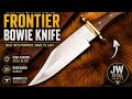Handmade Frontier Bowie Knife | High Carbon Steel & Rosewood Handle | Built to Last