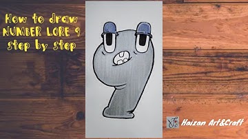 How to draw ALPHABET LORE NUMBER 9  Addition series #youtubevideo#alphabetlorenumber