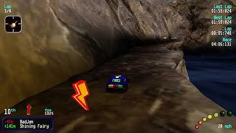 Re-Volt Custom Track Cliff Mountain Trail by javildesign, 16 Cars 4 Laps & Pickups!