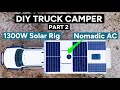 DIY Expedition Box Truck Build - Part 2 - Nomadic Cooling AirCon &amp; 1,310w Solar Array Install!