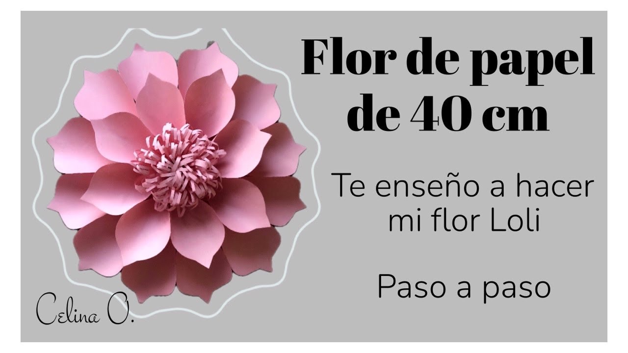 COMO HACER MOLDES PARA FLORES DE PAPEL CARTULINA/FACILES 🌸🌻🌼 