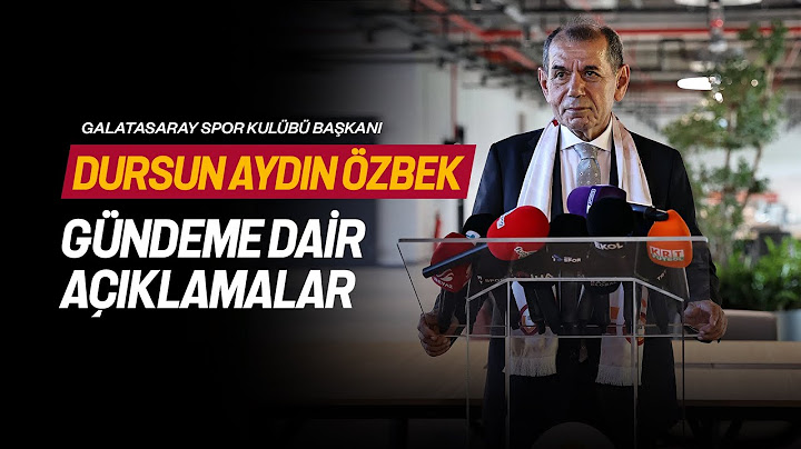 🔴 Galatasaray SK Başkanı Dursun Aydın Özbek, gündeme dair açıklamalarda bulundu