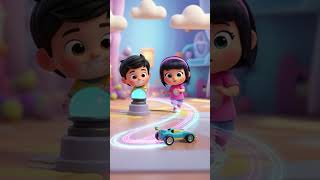 Magic Buttons: Press & Move 🔴🟡🔵 | Fun Nursery Rhymes | Kids Action Song 🎵🧒