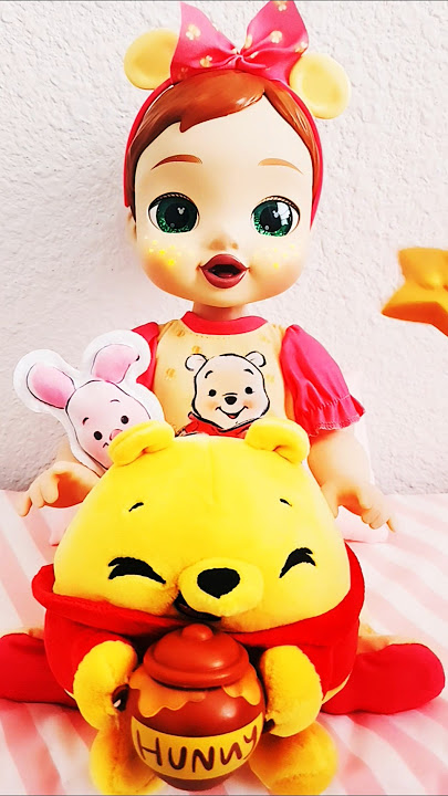 Satisfying With Unboxing Disney Darlings Pooh Doll And Snackles |ASMR Videos #shorts #ASMR #unboxing