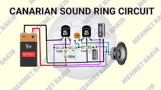 kanarya sesi zil devresi . kapı zili yapımı . canary sound circuit . bell making . Mehmet bakır .DIY Resimi