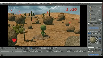 Blender Game Engine BGE Alien Level Test Run6 Added Healthpacks