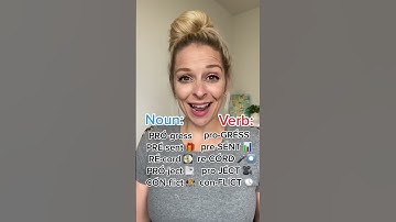 Word Stress on Nouns and Verbs 🗣 | Improve your English pronunciation