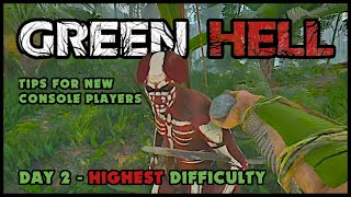 Green Hell HARDMODE | Console Survival Tips | Jungle Drama on Day 2