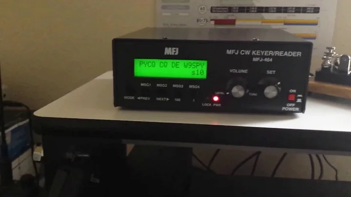Mail Bag Monday: MFJ-464 CW Keyer Reader