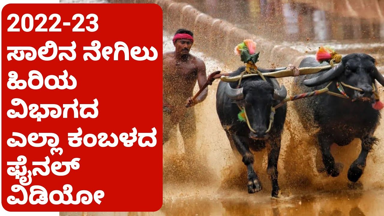 2022-23 ಸಾಲಿನ ನೇಗಿಲು ಹಿರಿಯ ಫೈನಲ್ ರೇಸ್ | Plough Senior All Kambala Final