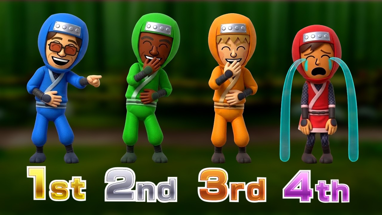 Wii Party U – Highway Rollers! Ozzy Vs Rie Vs Jeff Vs Joost (Crazy 4-Player Battle)