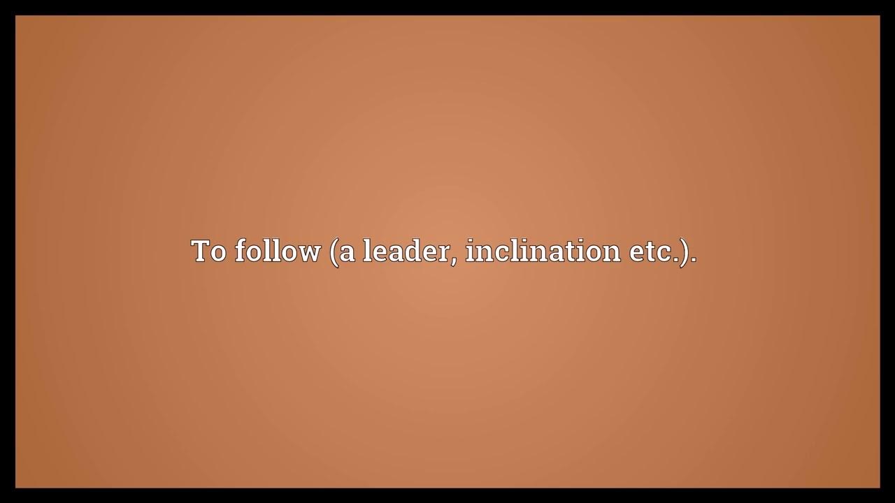 Ensue Meaning YouTube