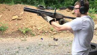 7 barrel pipe shotgun live fire test