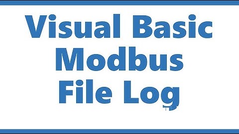 Visual Basic Tutorial : Modbus File Logger (CSV)
