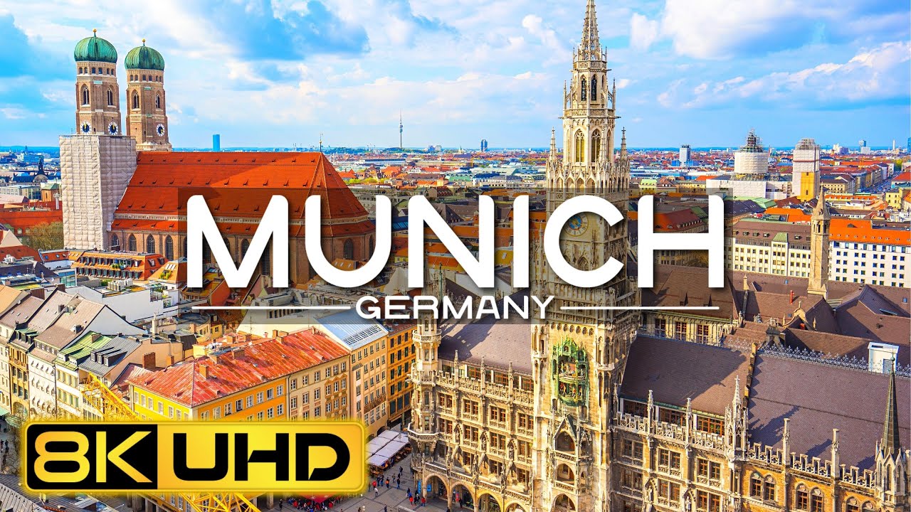 ⁣Munich, Germany 8K Video Ultra HD 240 FPS in Drone