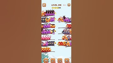 BIRD SORT 2 COLOR PUZZLE GAME🐦 LEVEL 345
