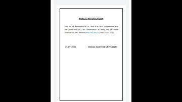 Official Notification For 1st Admission List 2022 #imu #2022 #like #subscribe #share #students #cet