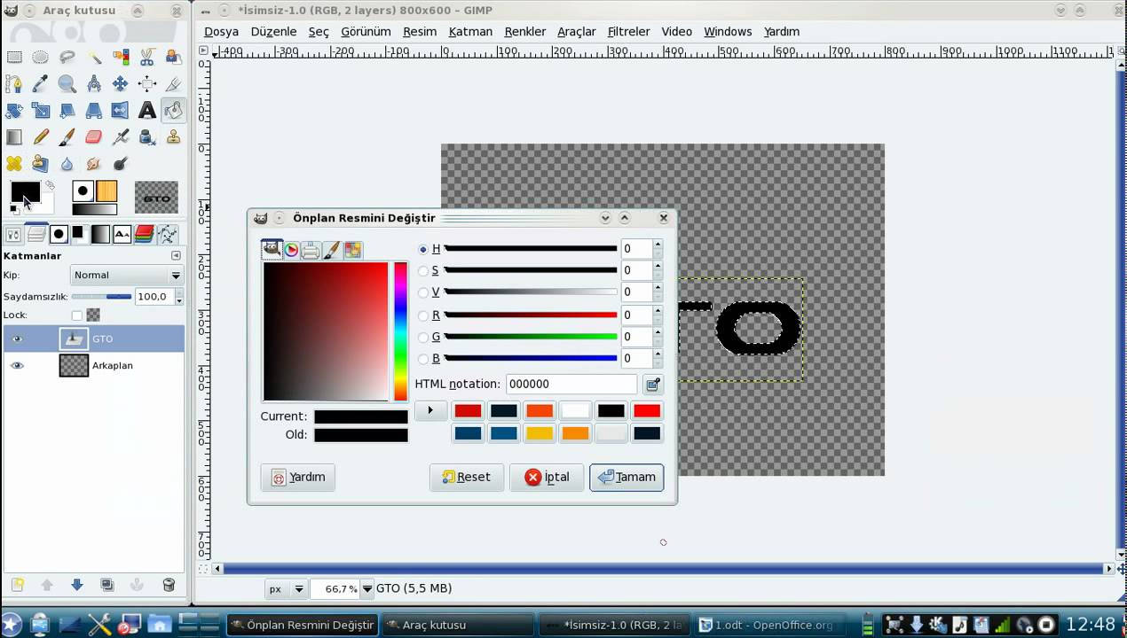 Gimp ile logo yapımı - YouTube