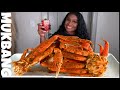 GIANT CRAB LEGS + SEAFOOD BOIL MUKBANG | STORY TIME