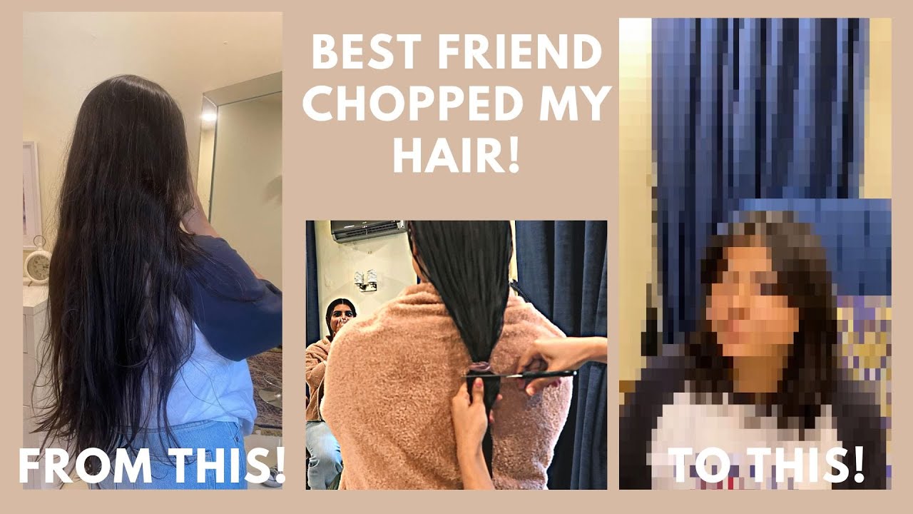 BEST-FRIEND CUTS MY HAIR superrrr short! (Gone wrong?)