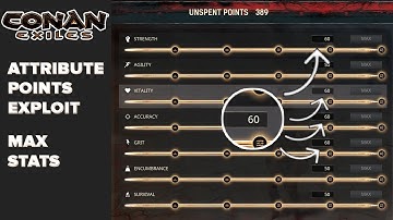 [FIXED] Conan Exiles - Attribute points exploit. Max stats.
