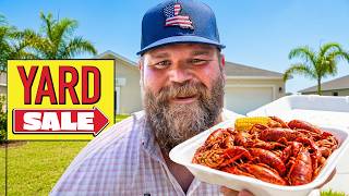 I sold seafood at a yard sale
