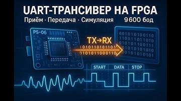 PS-06 #09 — 🔧 Полный UART-трансивер на FPGA | Приём, передача (Verilog, 50 МГц, 9600 бит/с)
