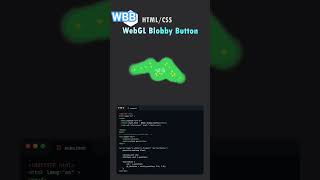 WebGL Blobby Button.:#programming #coding #programmer #python #developer #javascript #technology 
