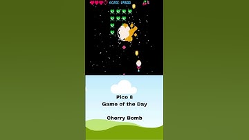 PICO 8 Game of the Day Cherry Bomb #retrogaming #retro #gaming #pico8 #powkiddy