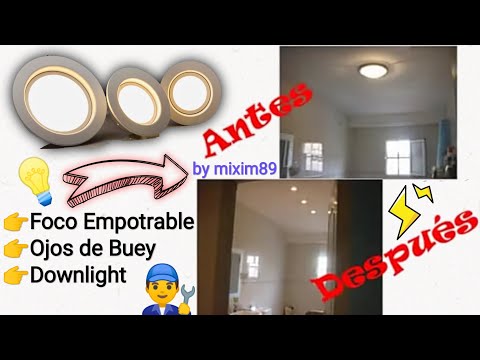 Brico "instalar empotrables ojos de buey" by mixim89 youtube
