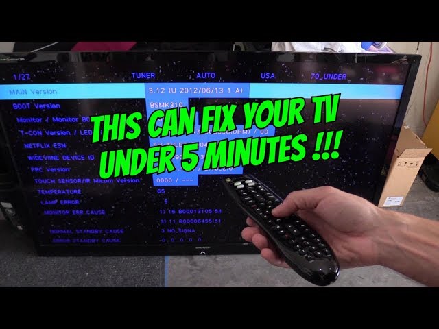 Sharp TV Remote Control Fixed in 1 Minute: Won't Turn on TV