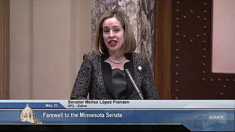 Senator Melisa Lpez Franzen Says Farewell to the M...