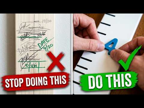 How to Make a Wooden Growth Chart Ruler Using a Dremel