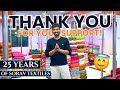 Thanks for your support - Sorav Textiles expresses its gratitude to its customers #suratmanufacturer