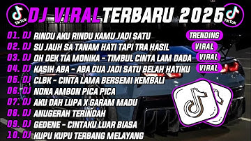 DJ TIKTOK TERBARU 2025 |DJ RINDU AKU RINDU KAMU JADI SATU 🎵DJ SU JAUH SA TANAM HATI TAPI TRA HASIL 🔥