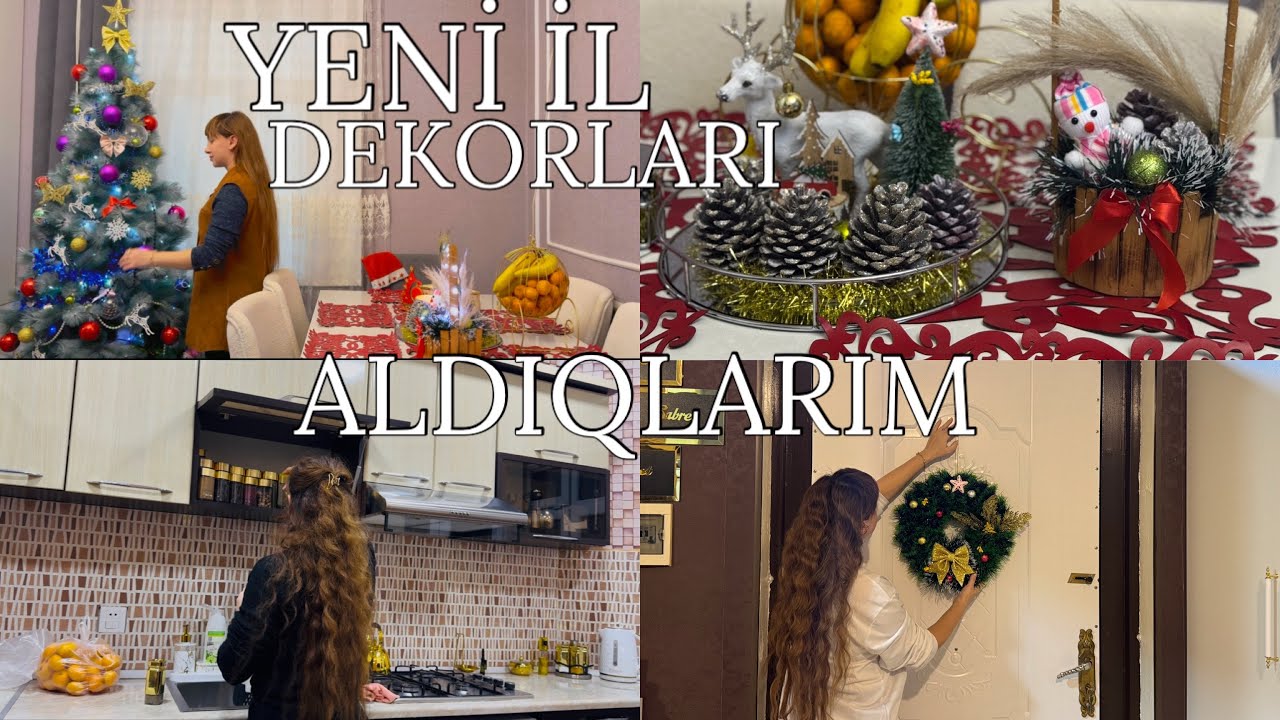 YENİ İL ÜÇÜN EL İŞLERİM. VE ALDIQLARIM. 