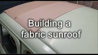 Assembling and installing a Fiat 500 fabric sunroof