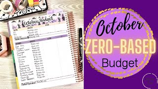 My FIRST Zero-Based Budget!! || October 2022 || Morey June