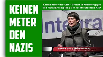Münster: 30.000 gegen den Neujahrsempfang der rechtsextremen AfD - Josefine Paul (NRW-Ministerin) thumbnail